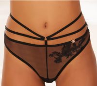 Jette Joop String met een fijn motiefje in tattoo-look en bandjes-look