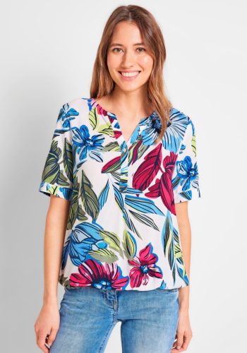 CECIL Gedessineerde blouse met tuniekhals