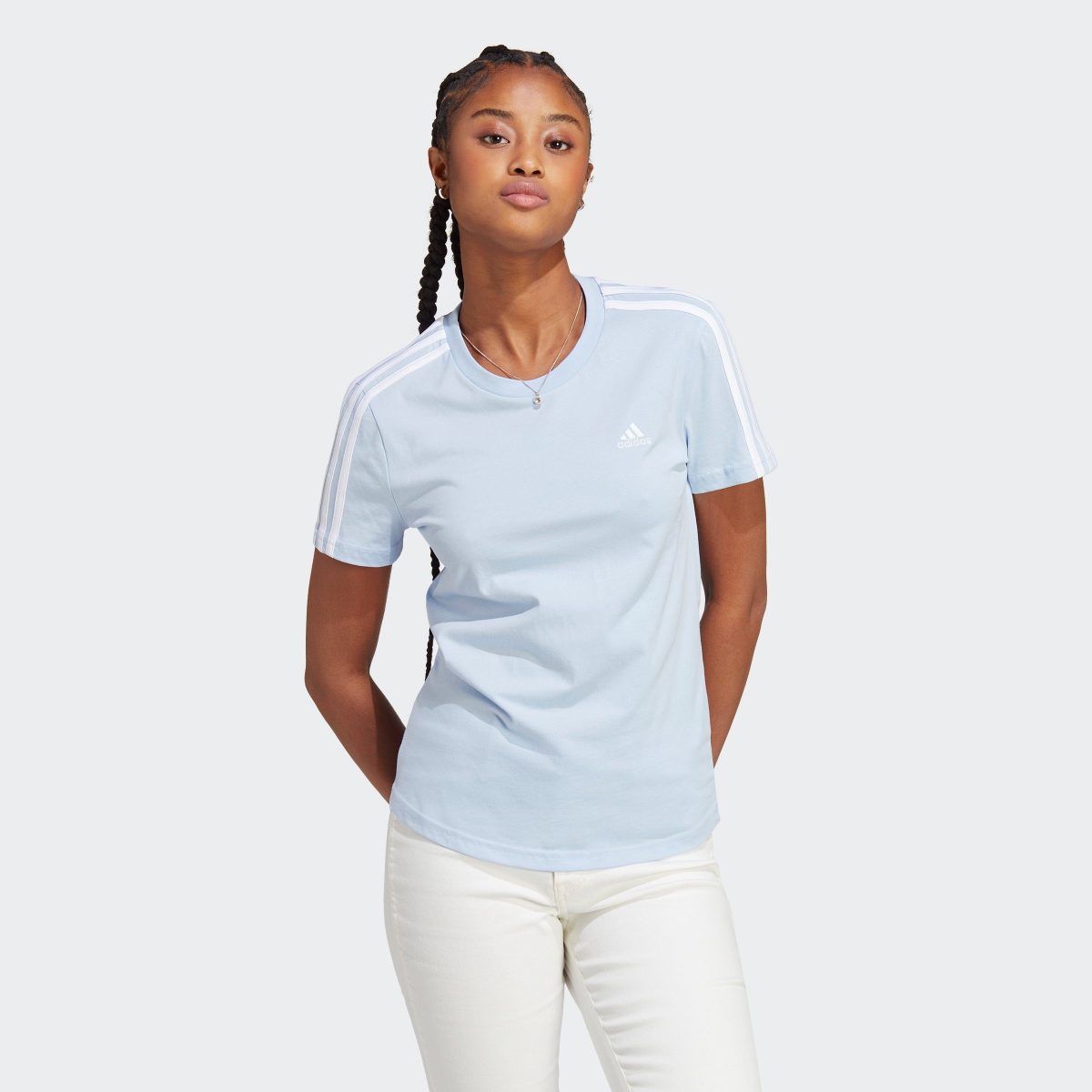 adidas Sportswear T-shirt LOUNGEWEAR ESSENTIALS SLIM 3-STREPEN
