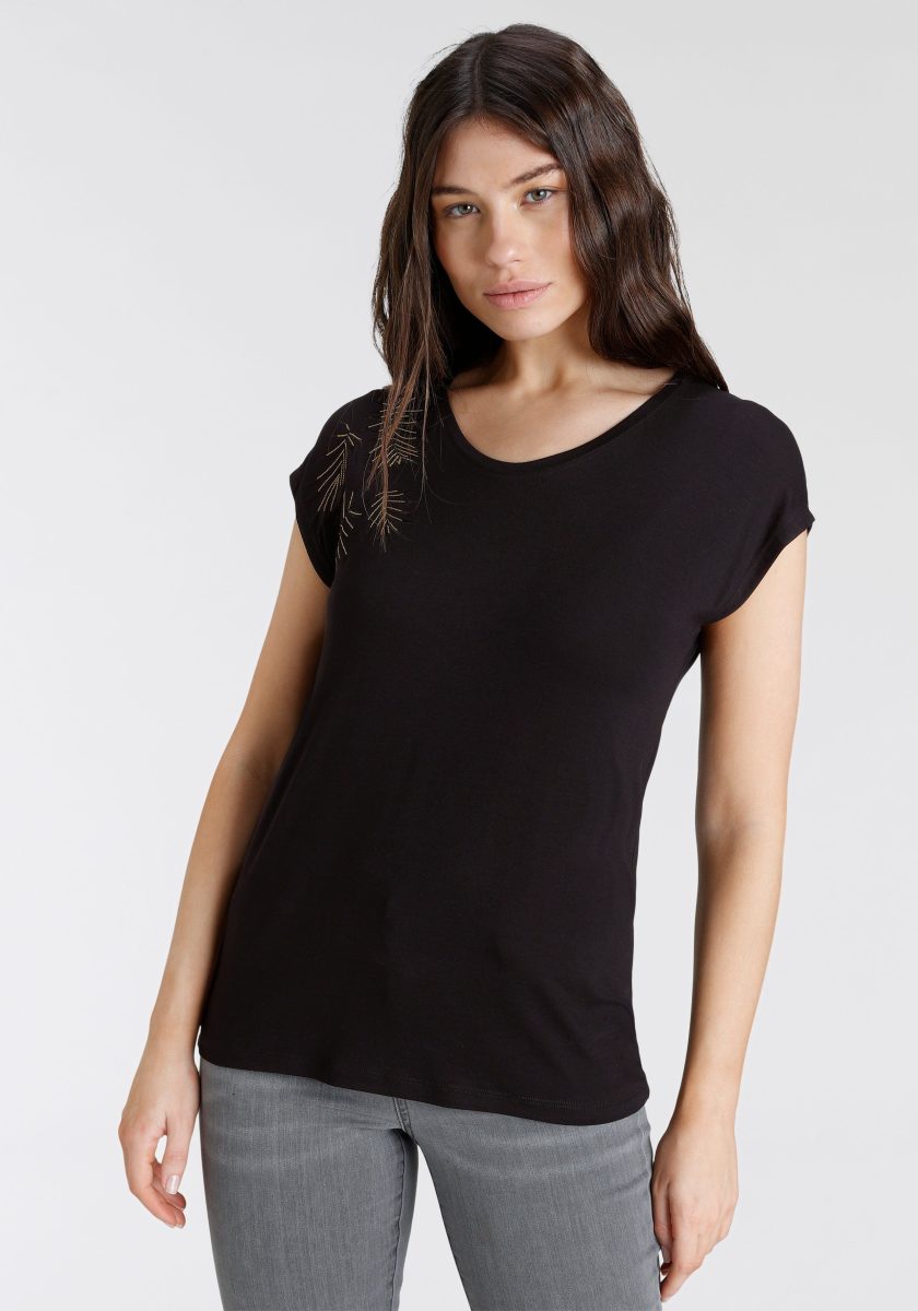 Laura Scott Oversized shirt met borduursels