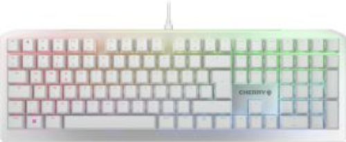 Cherry MV3.0 RGB toetsenbord USB QWERTZ Duits Zilver, Wit