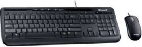 Microsoft Wired Desktop 600 toetsenbord Inclusief muis USB Zwart