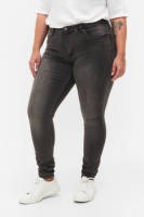 Zizzi high waist slim fit jeans AMY grey denim