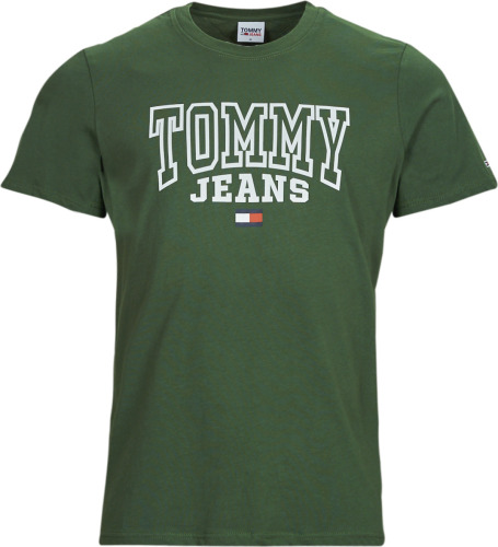 Tommy Jeans regular fit T-shirt met logo collegiate green