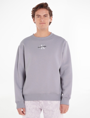 CALVIN KLEIN JEANS Sweater met ronde hals, mono logo