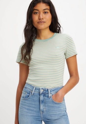 Levi's gestreept T-shirt groen