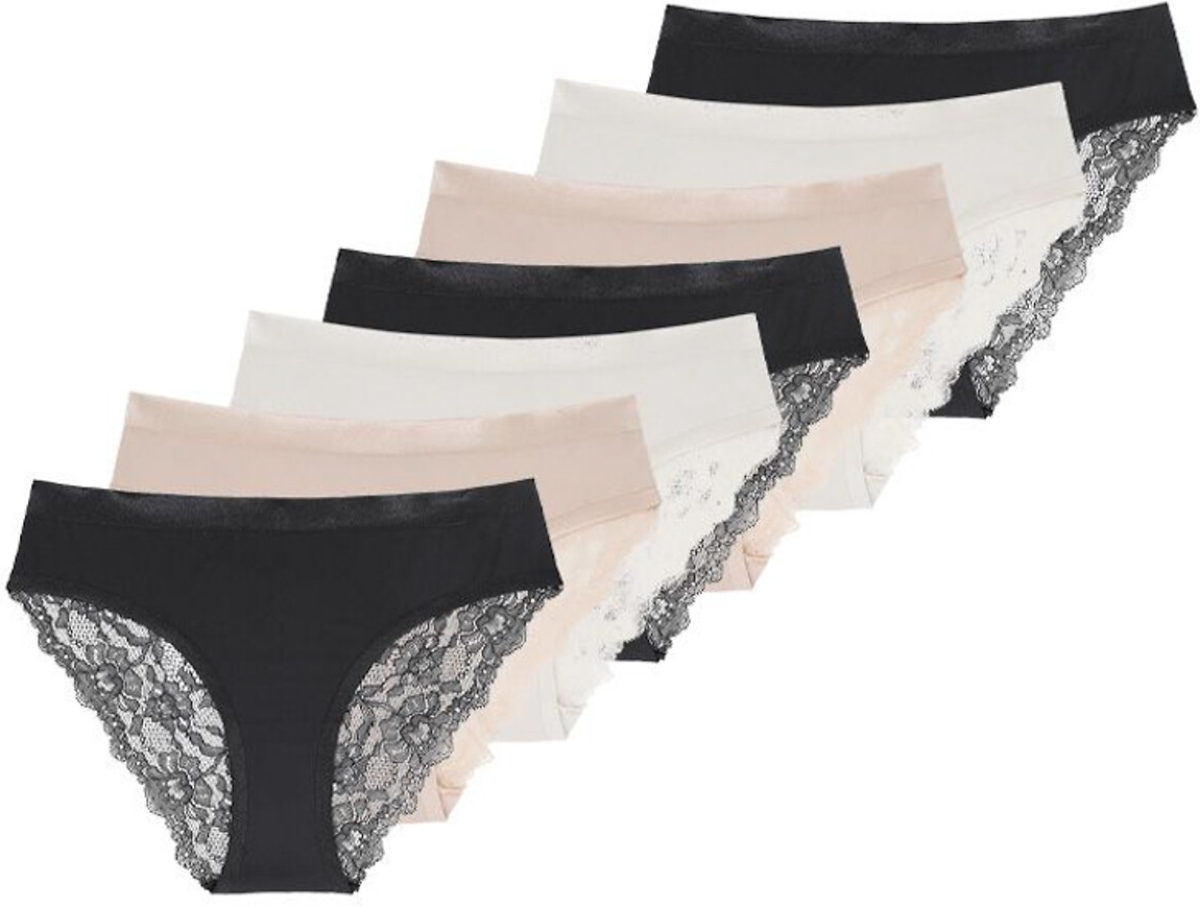 Dorina Set van 7 slips, Crystal