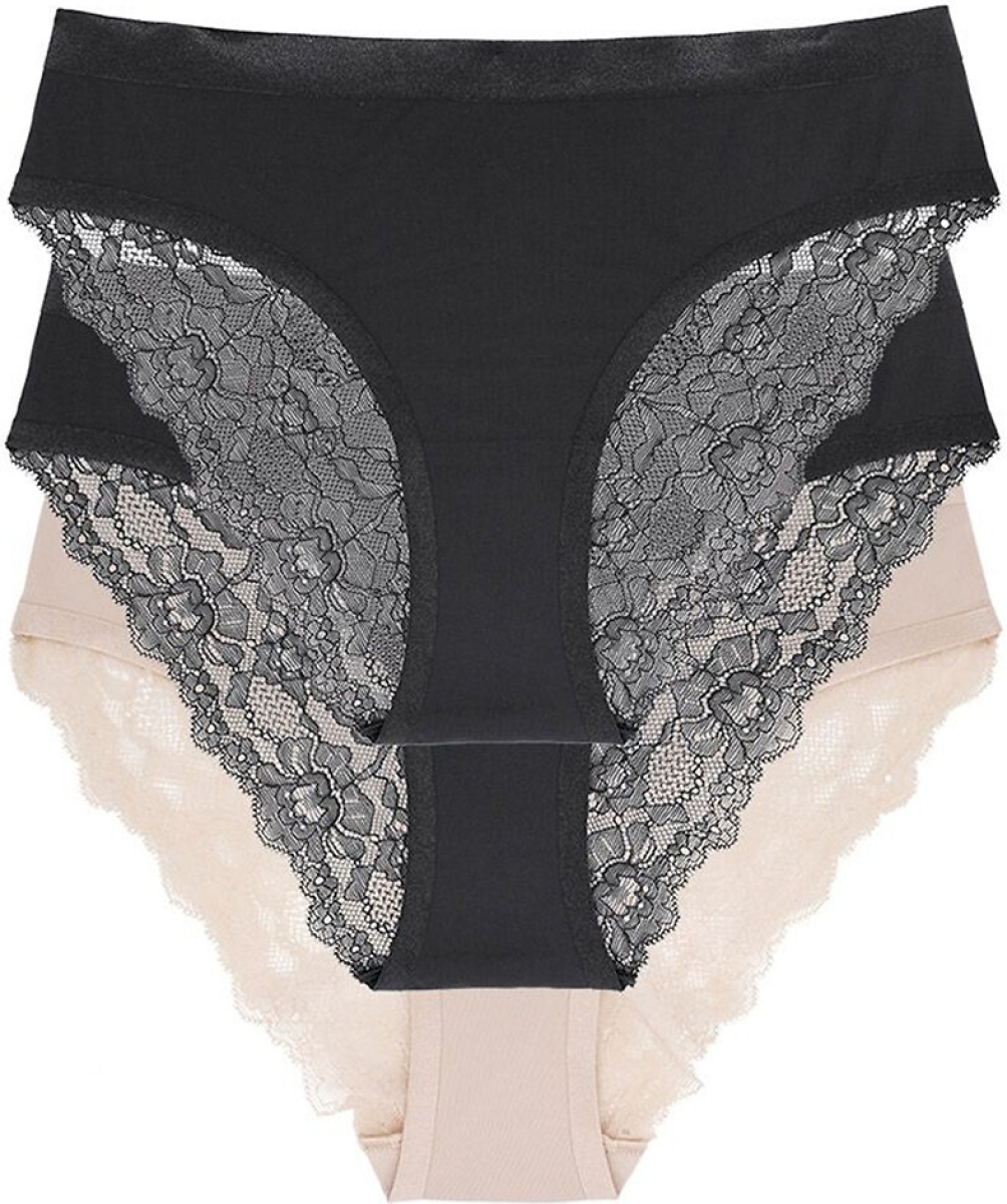 Dorina Set van 3 slips. Crystal