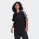 adidas Performance Plus Size sport T-shirt zwart/wit
