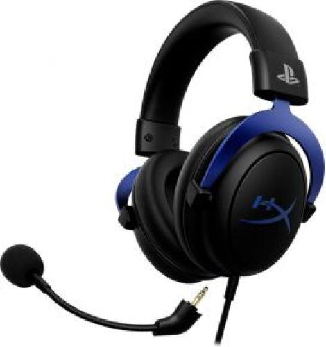 HyperX Cloud Zwart/Blauwe PS5 Bedrade Gaming Headset