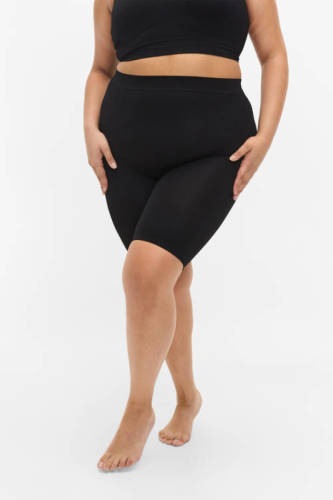Zizzi Plus Size naadloze cycling short zwart