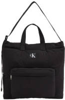 CALVIN KLEIN JEANS shopper City Nylon met logo zwart