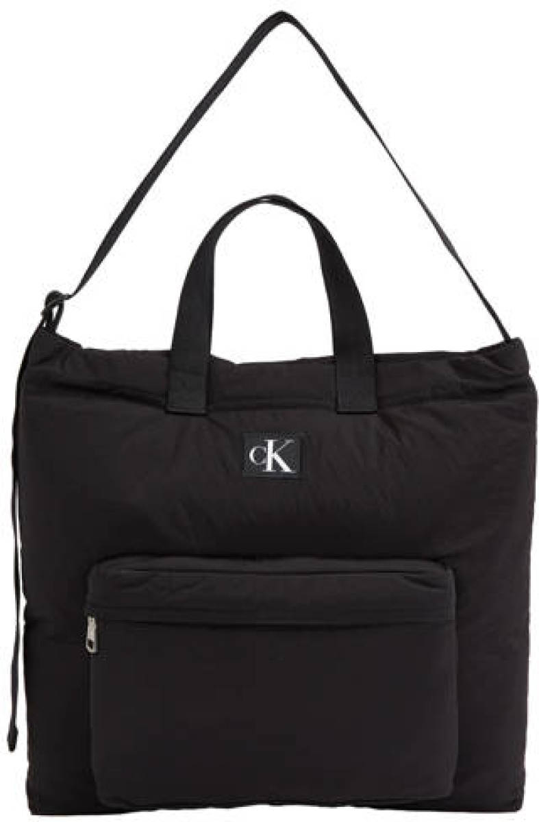 CALVIN KLEIN JEANS shopper City Nylon met logo zwart