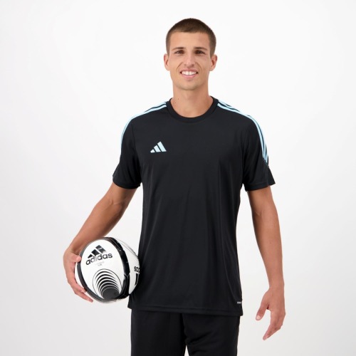 adidas Performance voetbalshirt Tiro 23 zwart/lichtblauw