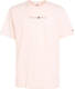 Tommy Jeans T-shirt met logo faint pink