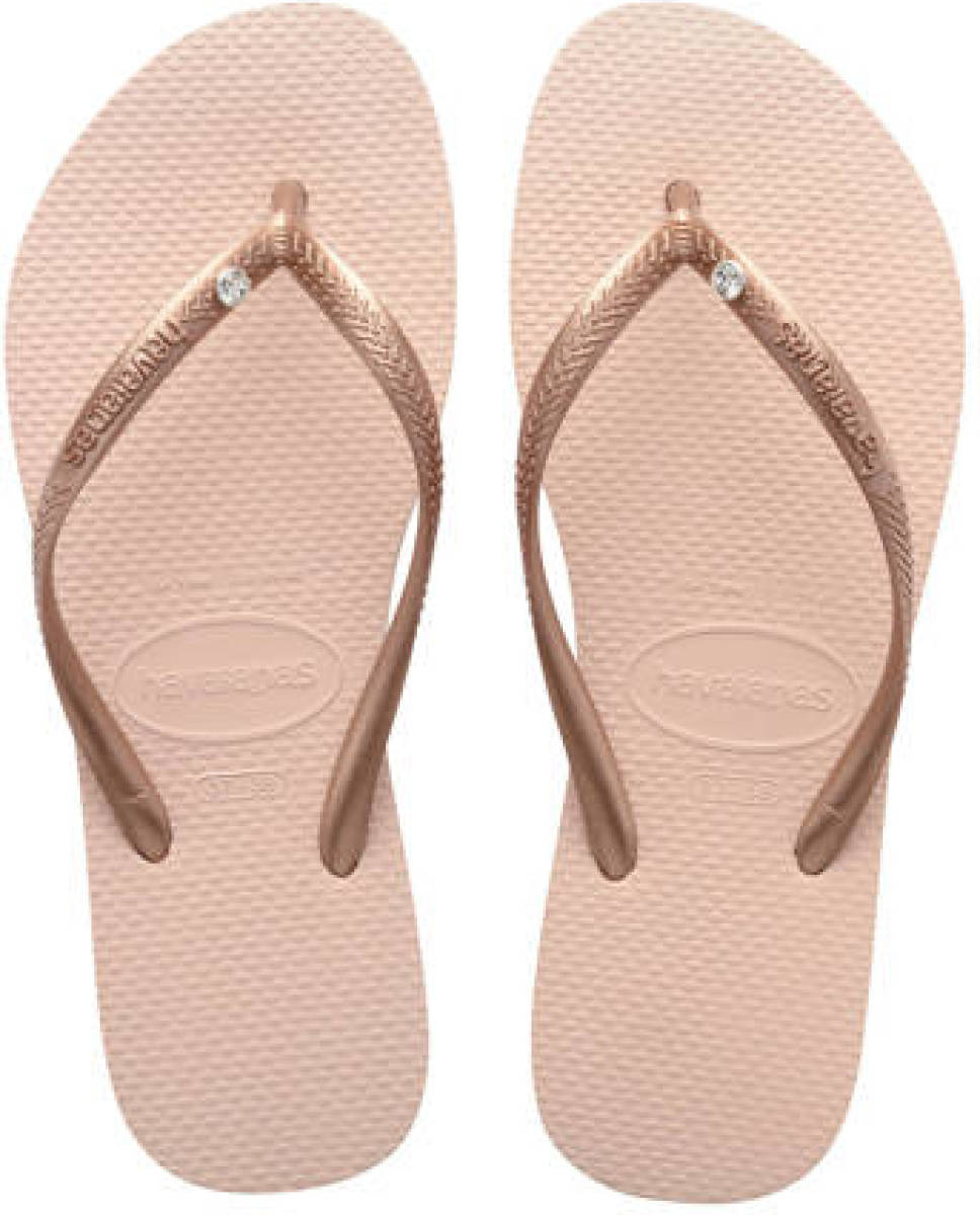 Havaianas Slim crystal teenslippers rosé