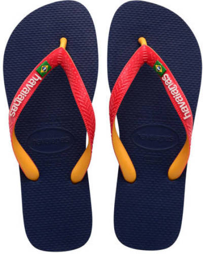 Havaianas Brasil Mix teenslippers blauw/rood