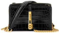 Guess mini crossbody tas James zwart