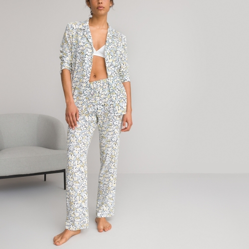 La Redoute Collections Bedrukte pyjama in grootvaders stijl