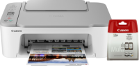 Canon PIXMA TS 3451 Wit + 1 set extra inkt