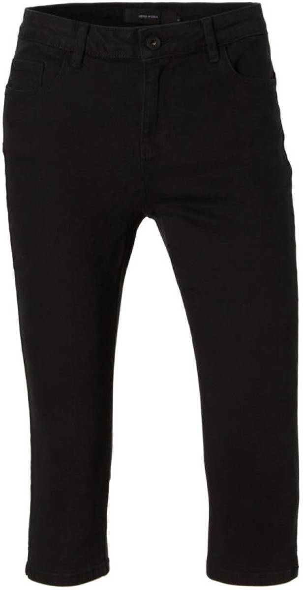 VERO MODA slim fit capri jeans VMHOT black