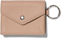 HEMA Portemonnee Drukknoop Sleutelhanger Taupe 8x10