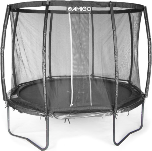 Amigo trampoline Deluxe met veiligheidsnet 305 cm zwart