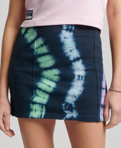 Superdry Vrouwen Tie-dye Essential-rok Blauw Grootte: 14