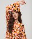 Superdry Vrouwen Mini-jurk met Open rug en Print Oranje Grootte: 38