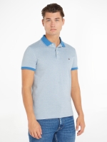 Tommy hilfiger Polo met korte mouwen, getwijnd tricot