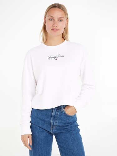 Tommy Jeans Sweater met ronde hals en lange mouwen