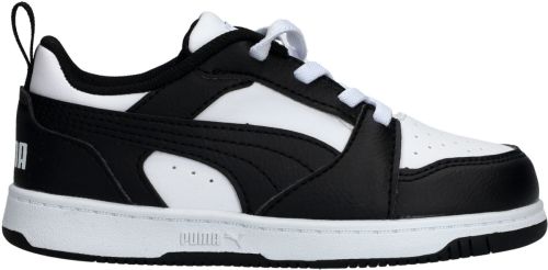 Puma Rebound V6 Lo Sneaker Jongens Wit/Zilver