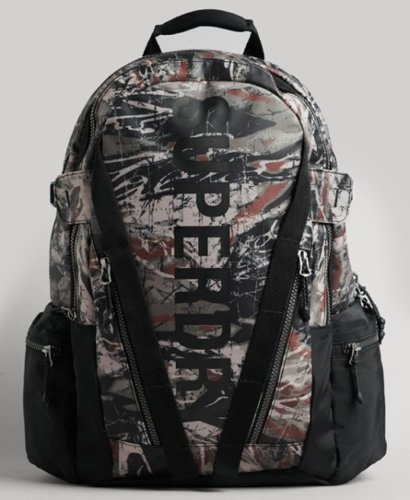Superdry Vrouwen Mountain Tarp Rugzak met Print Groen Grootte: 1SIZE