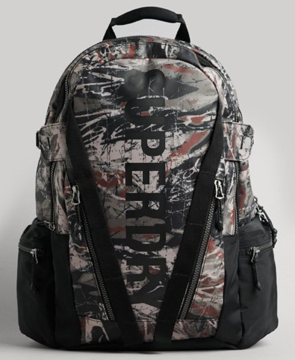 Superdry Vrouwen Mountain Tarp Rugzak met Print Groen Grootte: 1SIZE