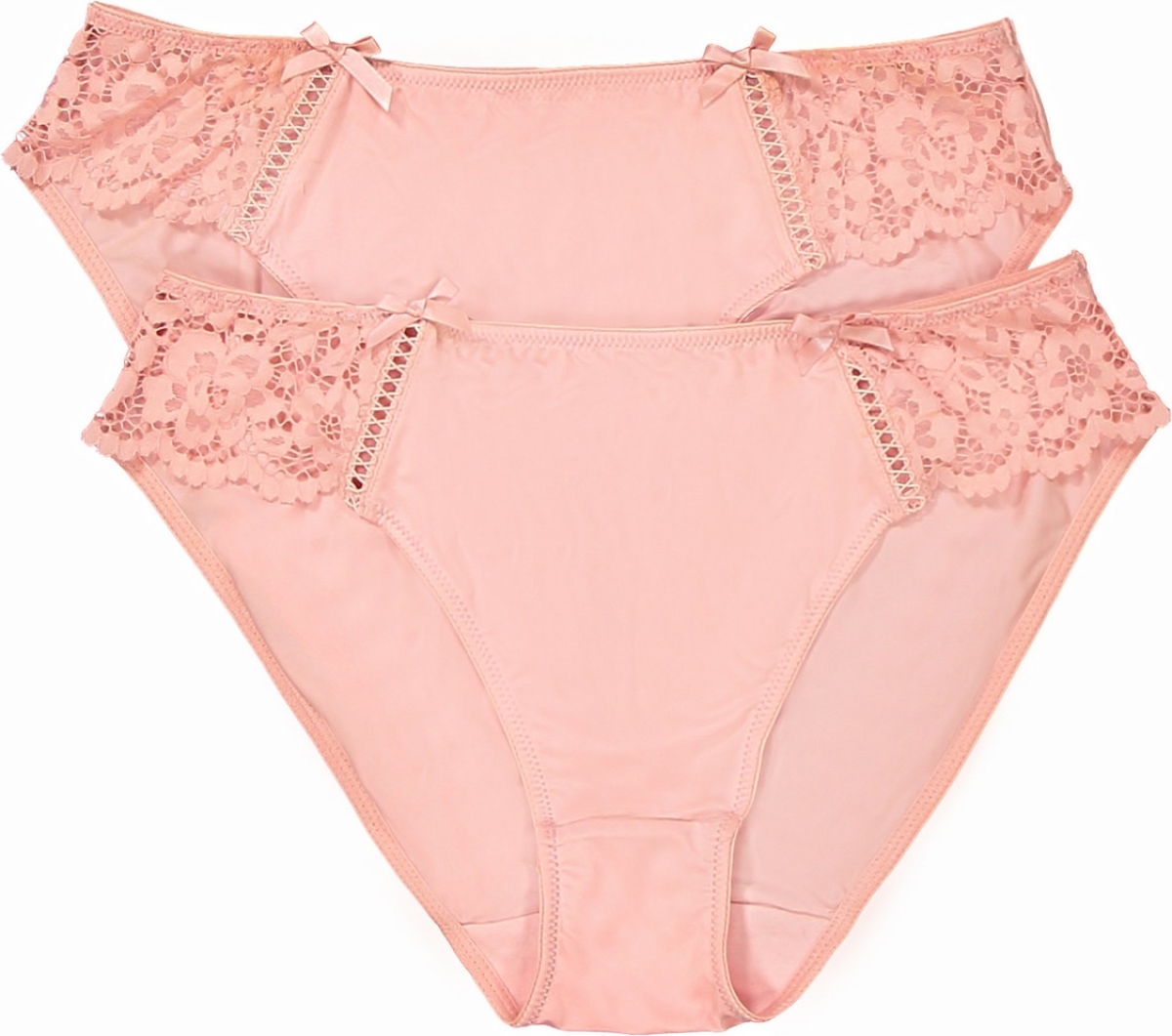 La Redoute Collections Set van 2 slips in kant en microvezel Girofle