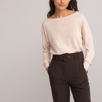 La Redoute Collections Trui met boothals, soepel tricot
