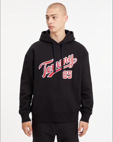 Tommy Jeans Hoodie relaxed, logo op de borste College 85