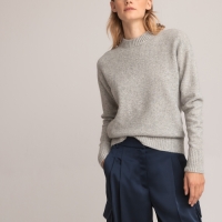 La Redoute Collections Trui met ronde hals, in zacht tricot