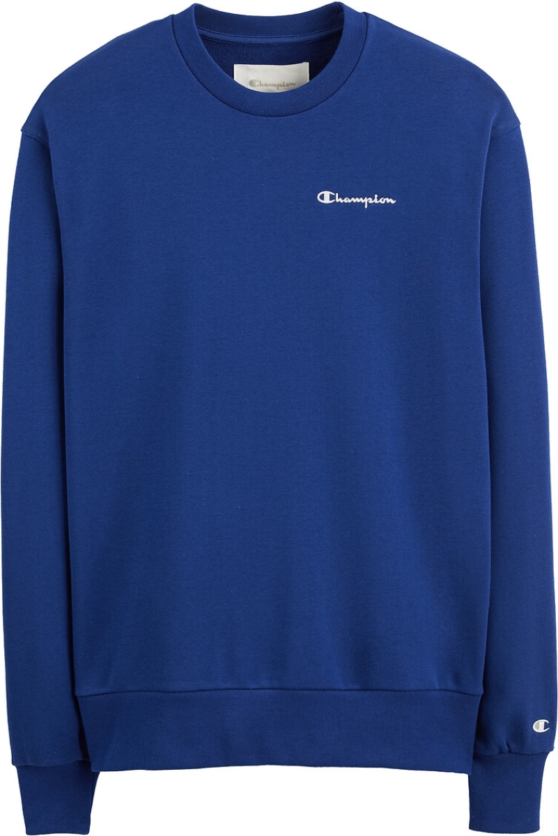 Champion Sweater met ronde hals, geborduurd logo in bio katoen