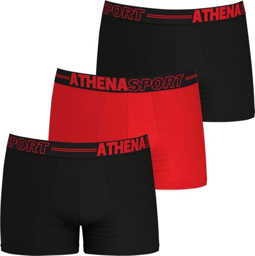 Athena Set van 3 effen boxershorts in microvezel