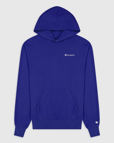 Champion Hoodie, klein geborduurde logo's, in bio katoen