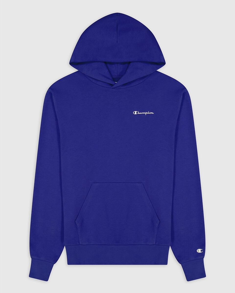 Champion Hoodie, klein geborduurde logo's, in bio katoen