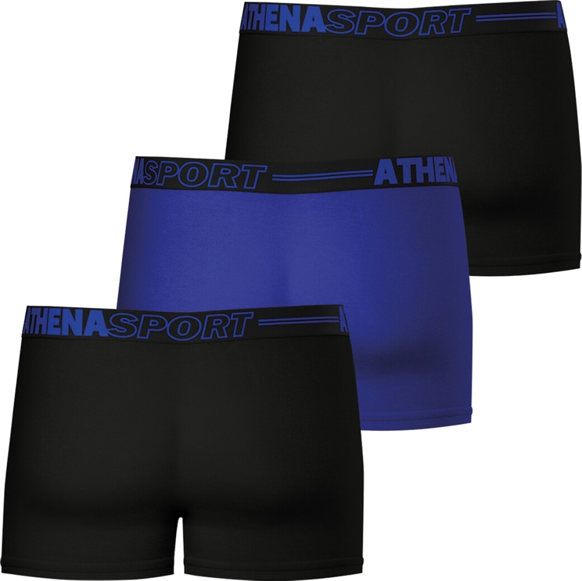 Athena Set van 3 effen boxershorts in microvezel
