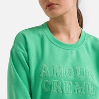 VERO MODA Sweater met ronde hals en motief vooraan
