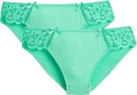 La Redoute Collections Set van 2 slips in kant en microvezel Girofle