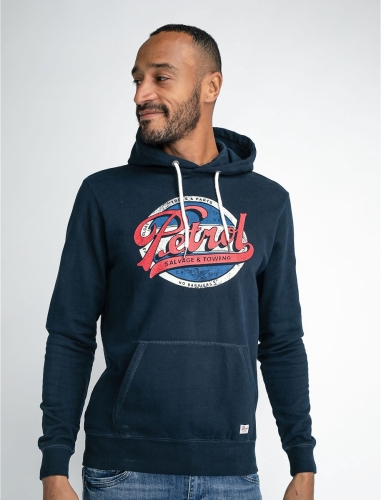 Petrol Industries Hoodie, bedrukt vooraan