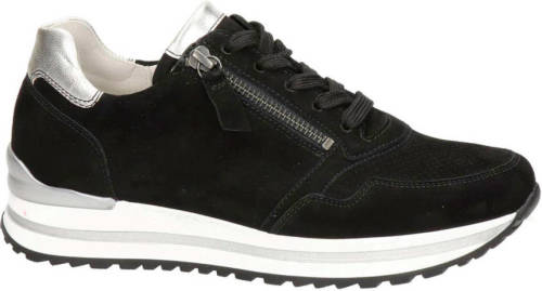 Gabor comfort suède sneakers zwart