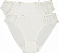 La Redoute Collections Set van 2 slips in kant en microvezel Girofle