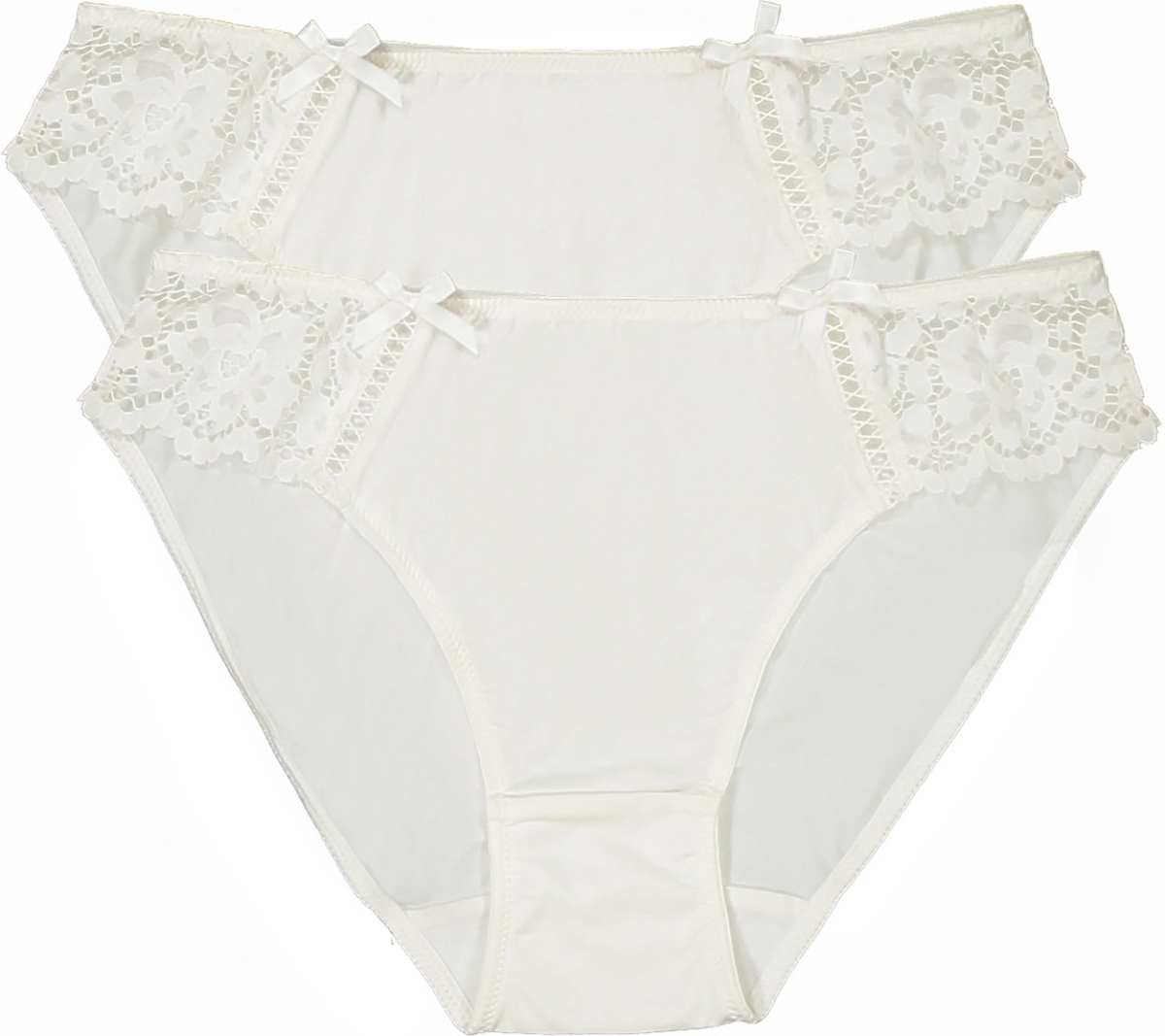 La Redoute Collections Set van 2 slips in kant en microvezel Girofle