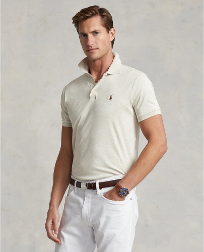 Polo ralph lauren Rechte polo custom fit in interlock tricot